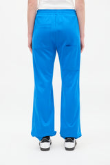 Tibi Blue Nylon & Cotton Pintuck Lounge Pant
