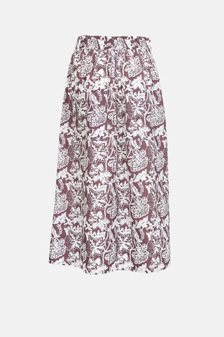Tibi Patterned Midi Skirt