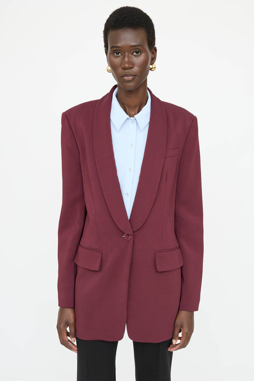 Tibi Single Breasted Shawl Blazer
