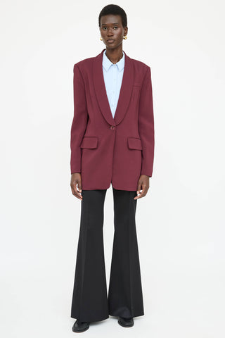 Tibi Single Breasted Shawl Blazer