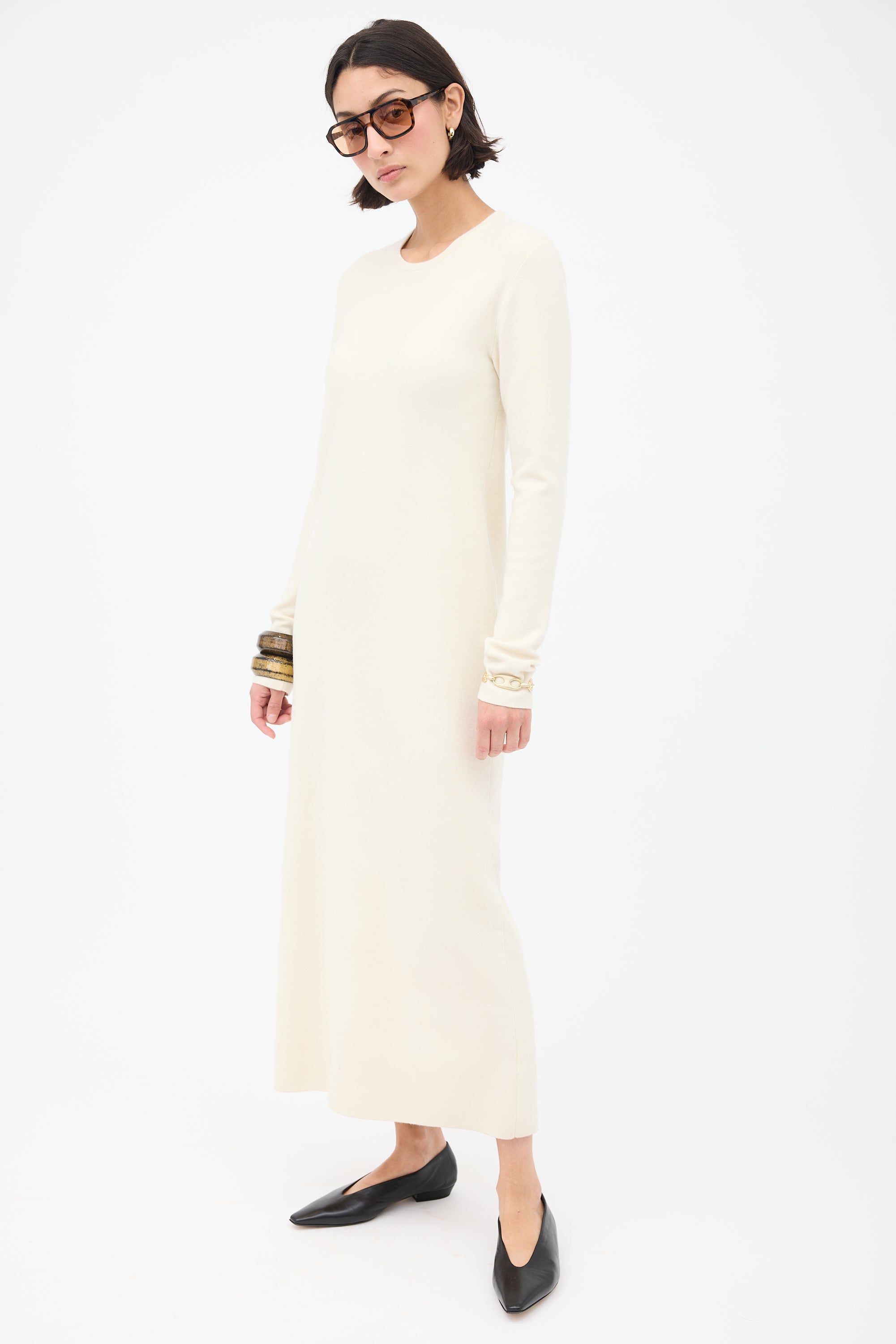 cream cashmere sweater dress Cream Catalina Roll Neck Sweater Dress