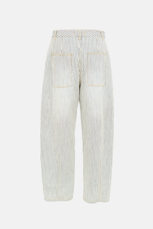 Tibi Striped Brancusi Trouser