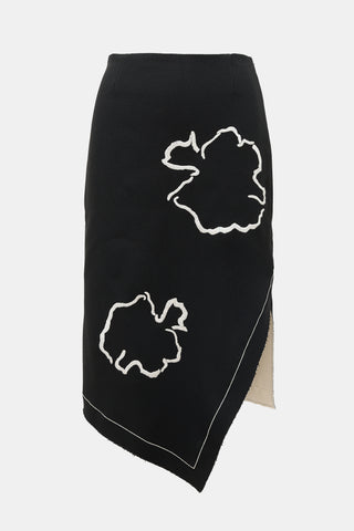 Tibi Crepe Asymmetrical Skirt