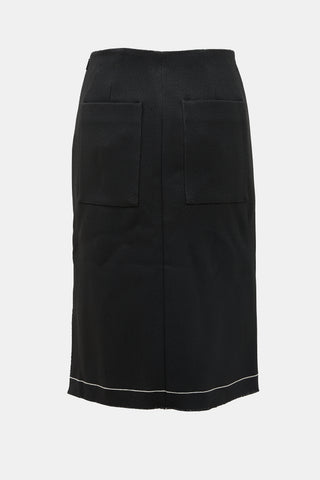 Tibi Crepe Asymmetrical Skirt