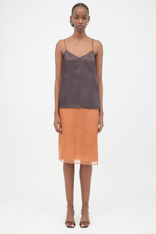 Tibi Crinkled Satin Camisole