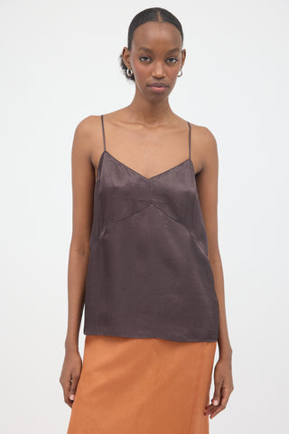 Tibi Crinkled Satin Camisole