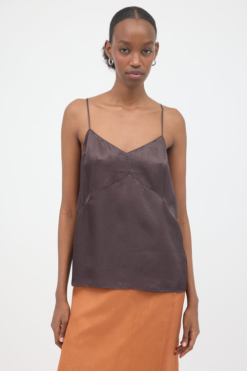 Tibi Crinkled Satin Camisole