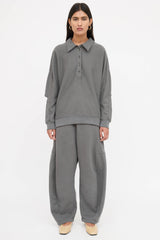Tibi Relaxed Cotton Henley Co-Ord Set
