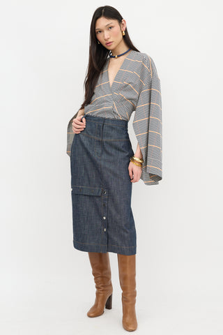 Tibi Denim Jamie Skirt