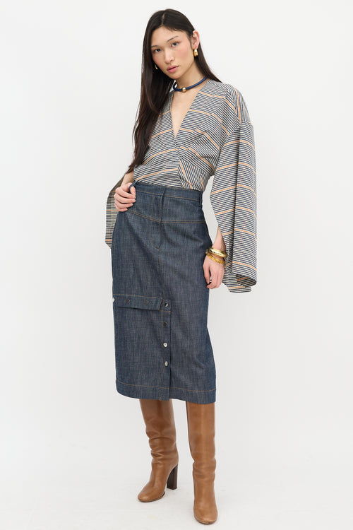Tibi Denim Jamie Skirt