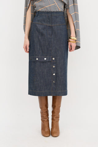 Tibi Denim Jamie Skirt