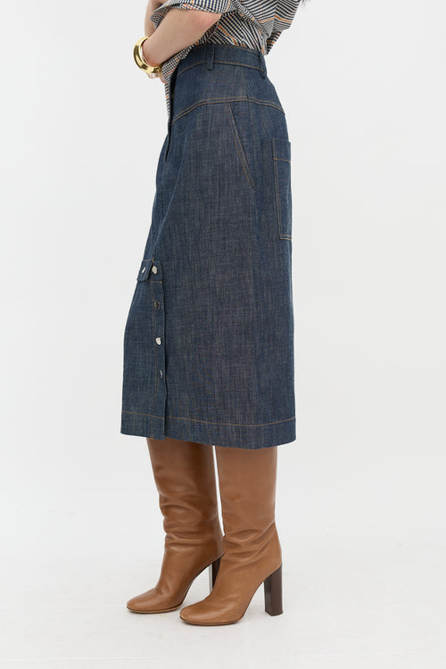 Tibi Denim Jamie Skirt