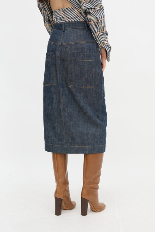 Tibi Denim Jamie Skirt
