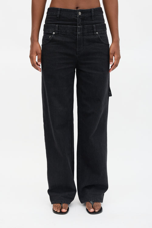 Tibi Double Waisted Sam Jeans