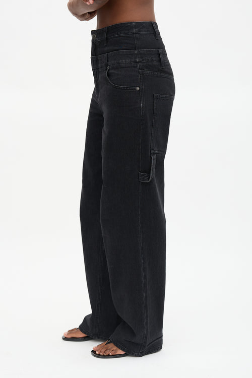 Tibi Double Waisted Sam Jeans