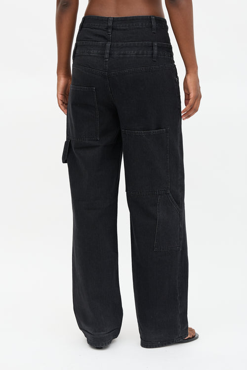 Tibi Double Waisted Sam Jeans