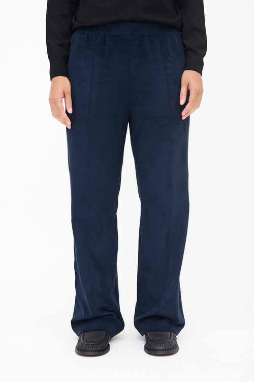 Tibi Faux Suede Scottie Track Pant