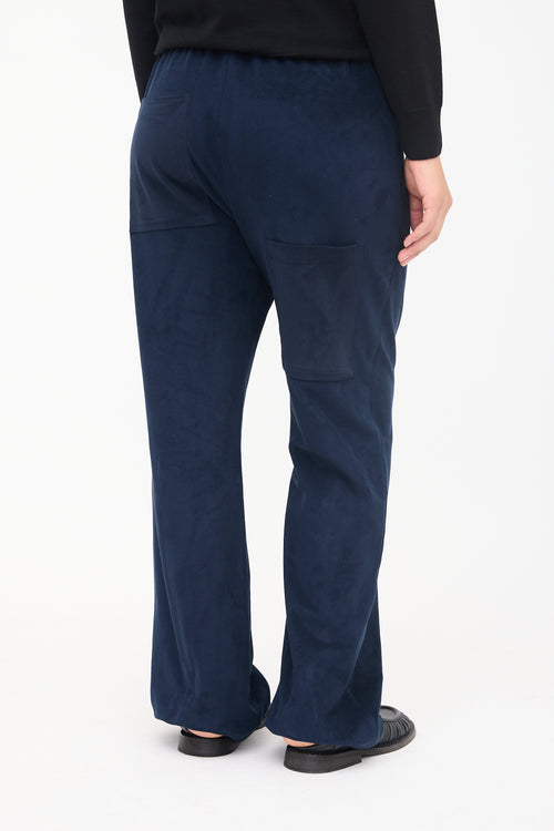 Tibi Faux Suede Scottie Track Pant