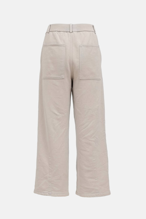Tibi Straight Leg Sweat Pant