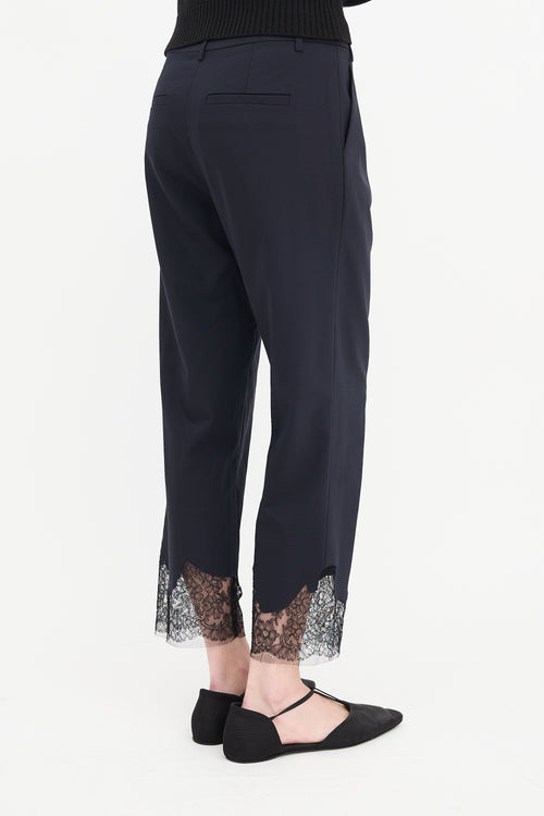 Tibi Lace Applique Lou Lou Trouser
