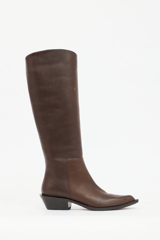 Tibi Leather Dean Boot