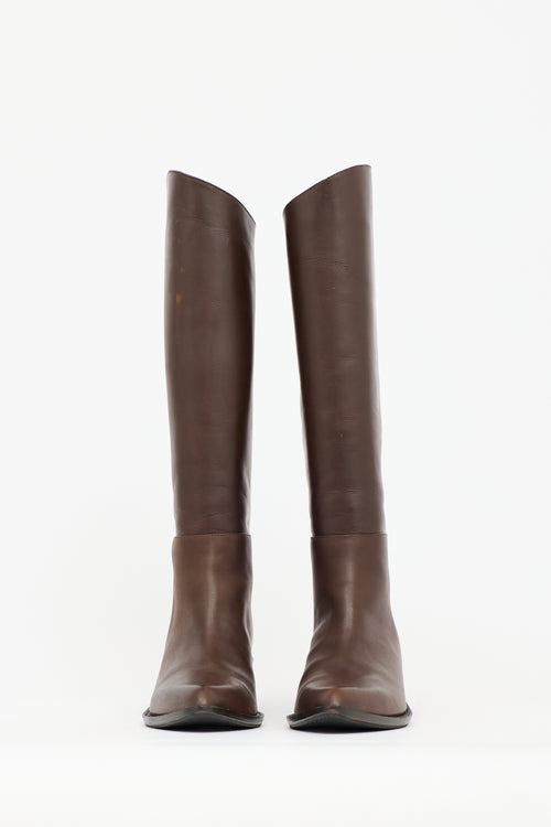 Tibi Leather Dean Boot
