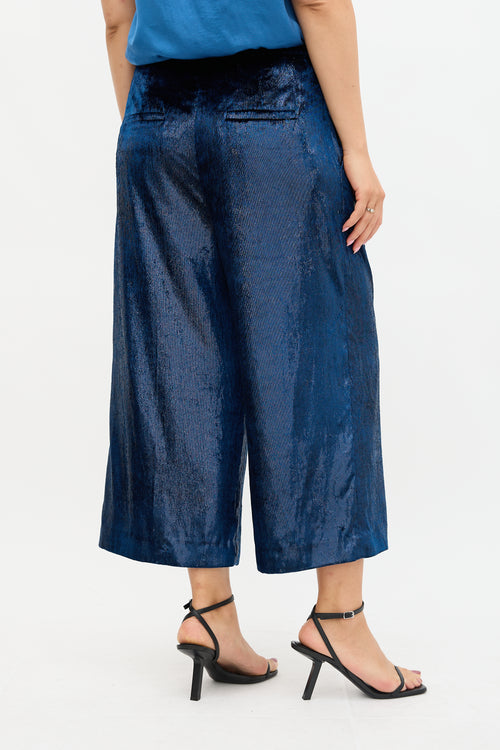 Tibi Metallic Velvet Pant