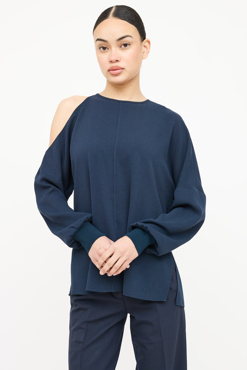 Tibi Asymmetrical Off The Shoulder Top