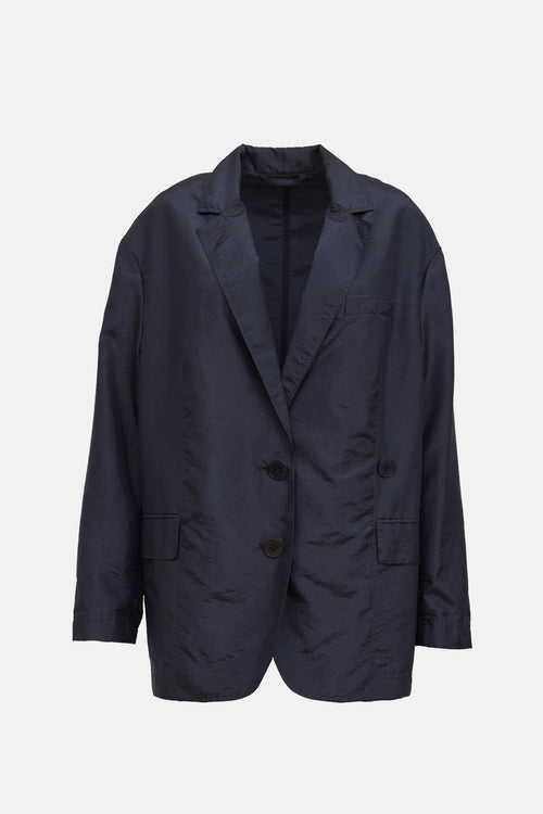 Tibi Crispy Nylon Liam Blazer