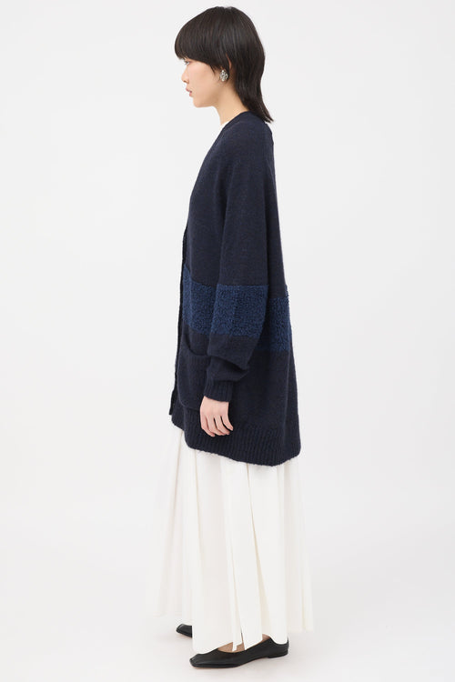 Tibi Fuzzy Panel Cardigan
