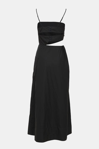 Tibi Nylon Cut Out Maxi Dress