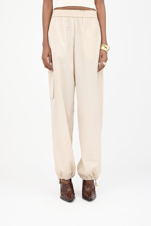 Tibi Nylon Cargo Jogger