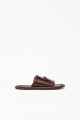Tibi Patent Beryen Naplack Sandal
