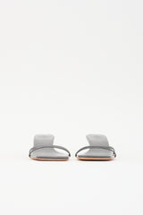 Tibi Patent Square Toe Sandal