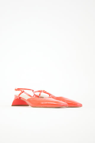 Tibi Patent Oscar Slingback Pump