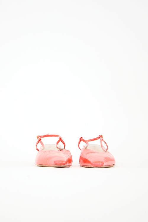 Tibi Patent Oscar Slingback Pump