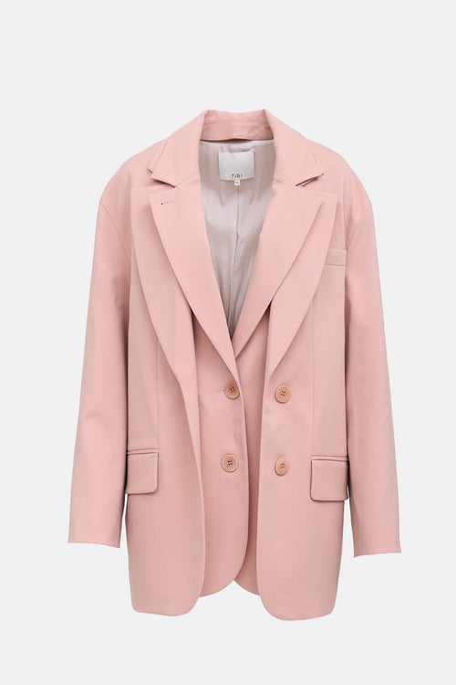 Tibi Double Layered Liam Blazer