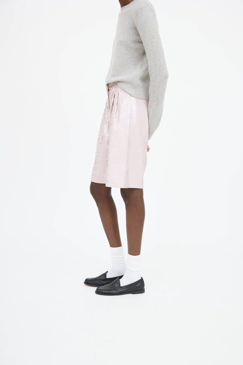 Tibi Sequins Bermuda Short