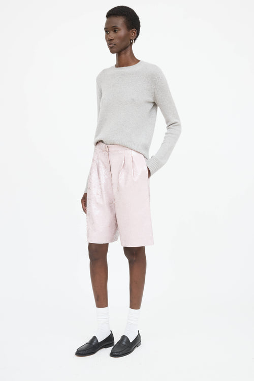Tibi Sequins Bermuda Short