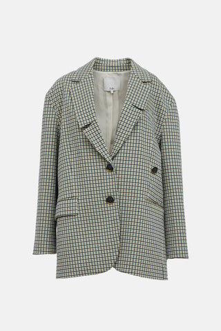 Tibi Plaid Gabe Blazer