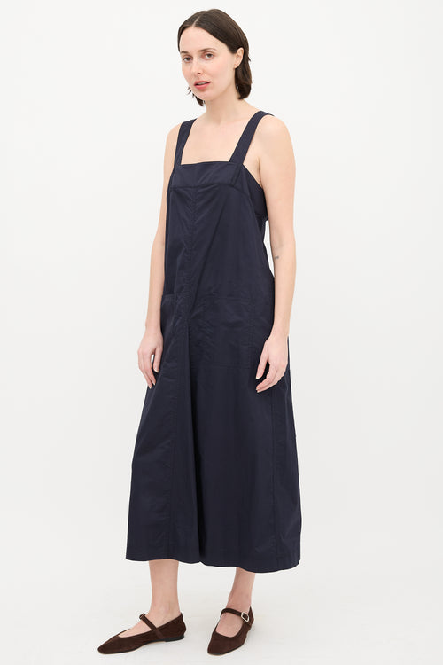 Tibi Poplin Overall Midi Dress