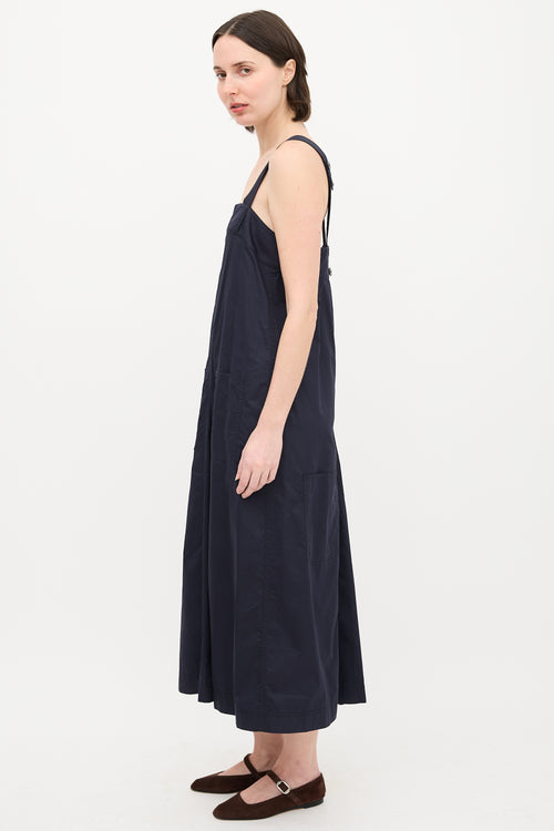 Tibi Poplin Overall Midi Dress