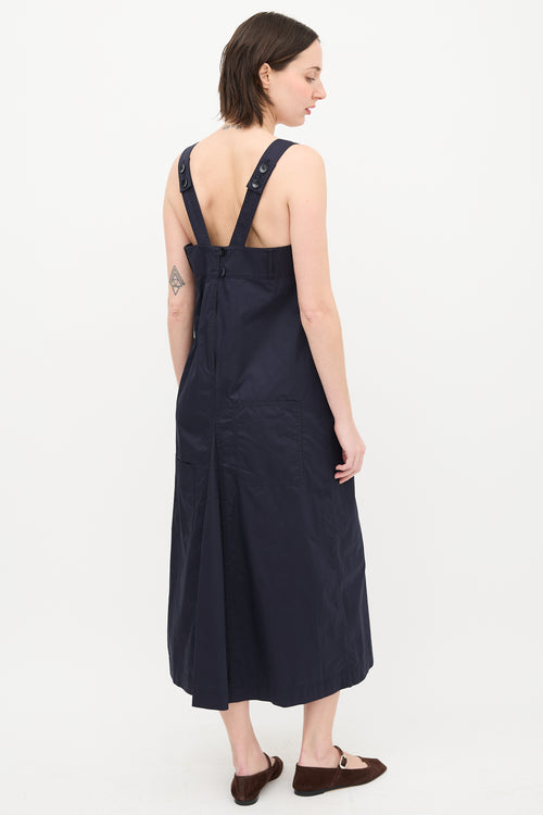 Tibi Poplin Overall Midi Dress
