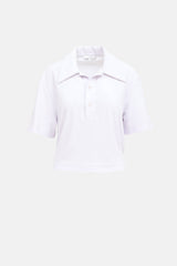 Tibi Dry Loop Terry Easy Polo Shirt