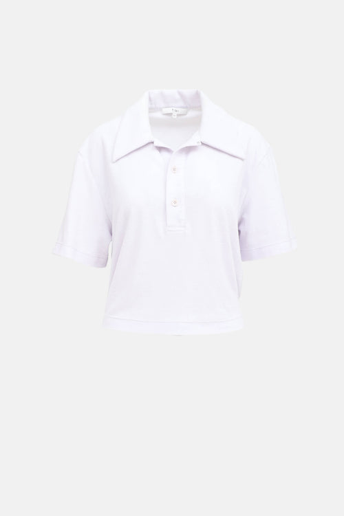 Tibi Dry Loop Terry Easy Polo Shirt