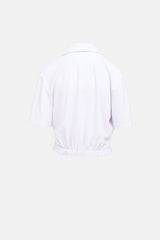 Tibi Dry Loop Terry Easy Polo Shirt