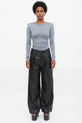 Tibi Ruched Padded Top