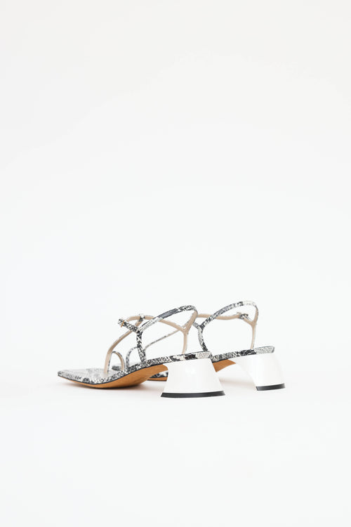 Tibi T-Strap Sandal