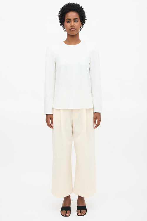 Tibi Sculpted Shoulder Top