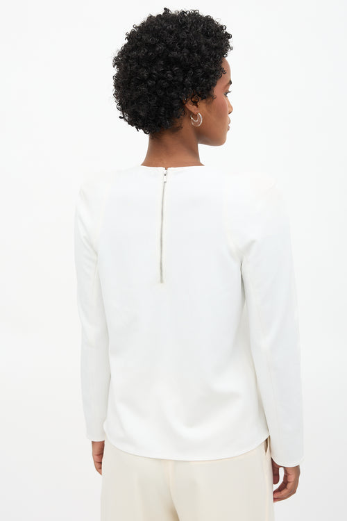 Tibi Sculpted Shoulder Top